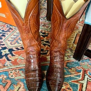 Women’s Lucchese 1883 Caiman Belly Cowboy Boots 8